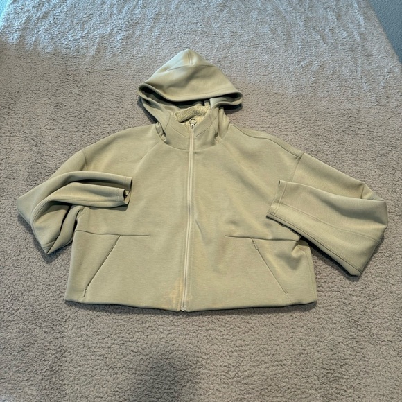 lululemon athletica Sweaters - Lululemon Soft Oversized Zip Hoodie Size M/L Green Fern W3ESNS